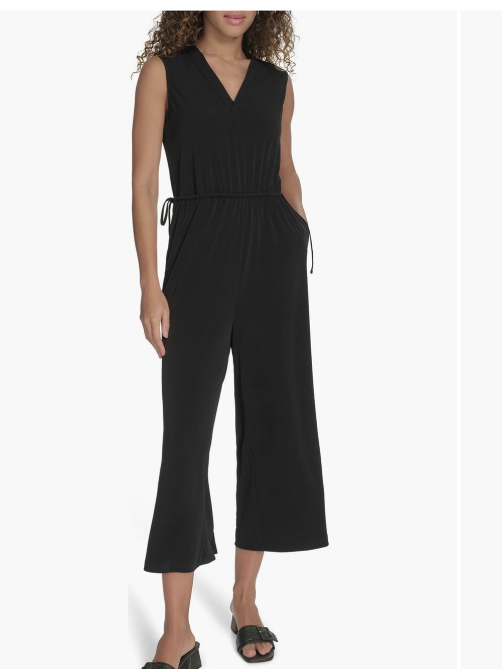 Calvin Klein | Cropped Wide-Leg Jumpsuit
